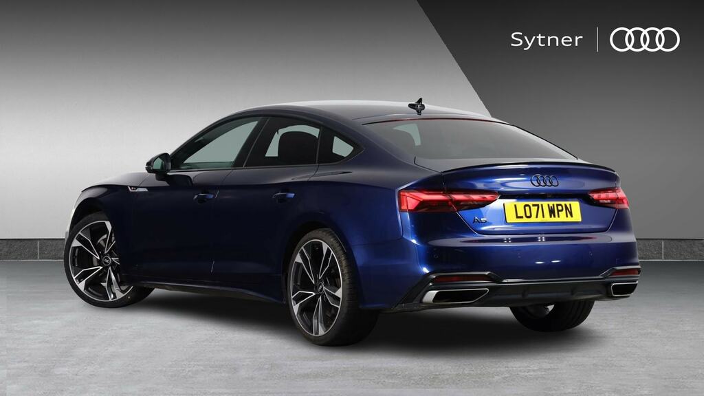 Audi A5 40 Tfsi 204 Black Edition S Tronic Cs LO71WPN Blue #3