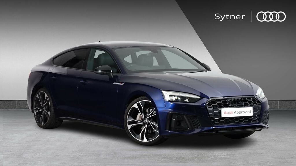 Audi A5 40 Tfsi 204 Black Edition S Tronic Cs Blue