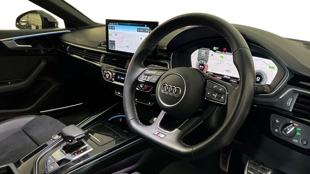 Audi A5 40 Tfsi 204 Black Edition S Tronic Cs LO71WPN Blue #6