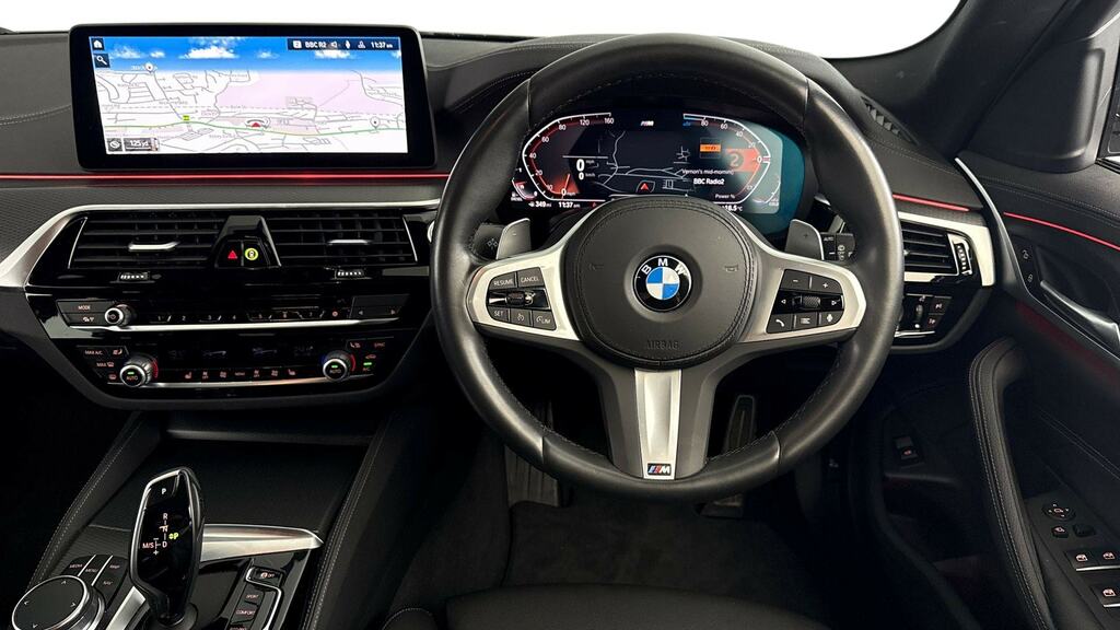 BMW 5 Series 520D Mht M Sport Step Pro Pack OV23XUF Grey #5