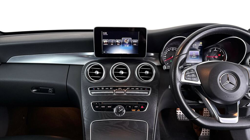 Mercedes-Benz C Class C220d Amg Line LS66CKJ Silver #6