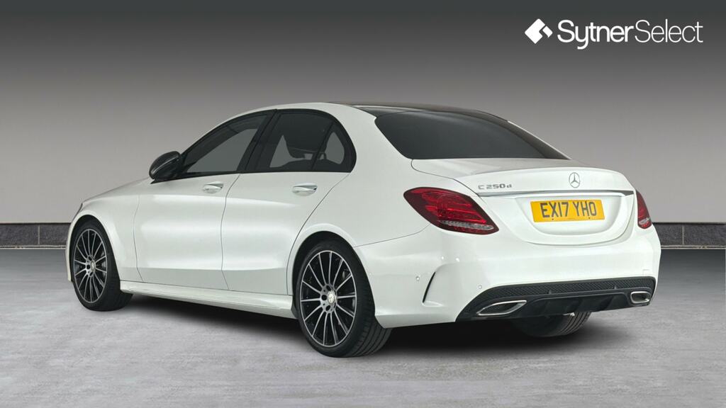 Mercedes-Benz C Class C250d Amg Line Premium Plus EX17YHO White #2
