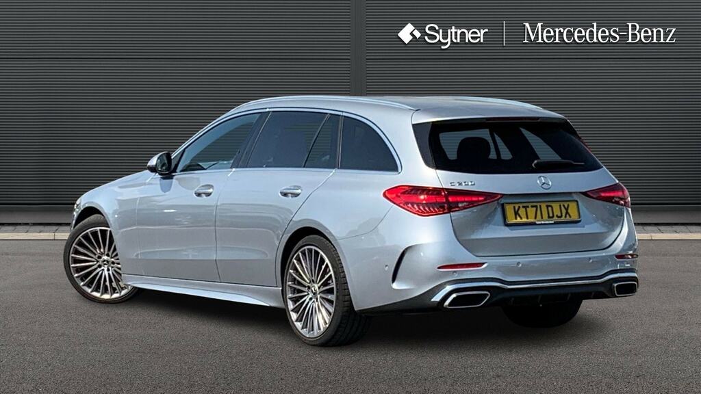 Mercedes-Benz C Class C200 Amg Line Premium 9G-tronic KT71DJX Silver #2