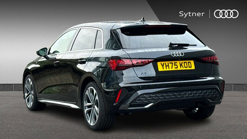 Audi A3 1.5 Tfsi 150 S Line S Tronic Tech Pack YH75KOD Black #3