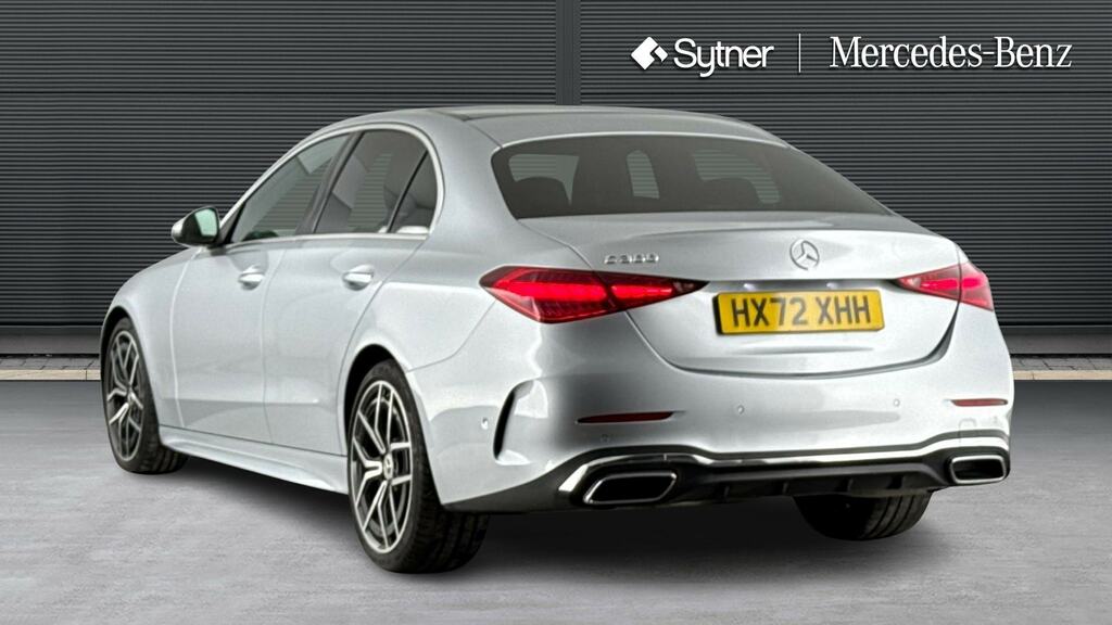 Mercedes-Benz C Class C300 Amg Line Premium Plus 9G-tronic Silver #2
