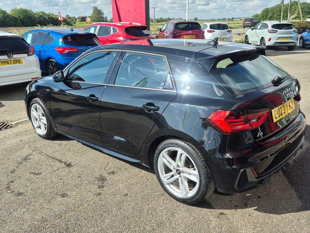 Audi A1 1.0 Tfsi 30 S Line Sportback S Tronic Euro 6 Ss EO23YYJ Black #4