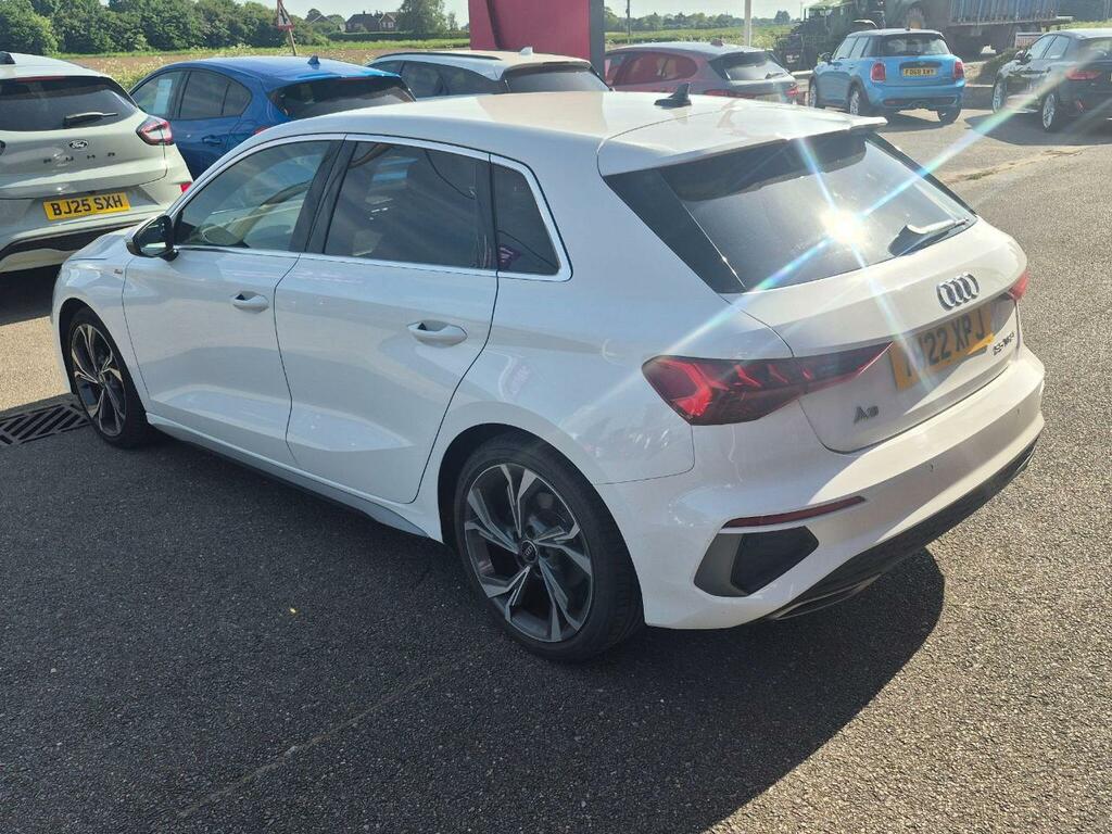 Audi A3 1.5 Tfsi 35 S Line Sportback S Tronic Euro 6 S S YH22XPJ White #3