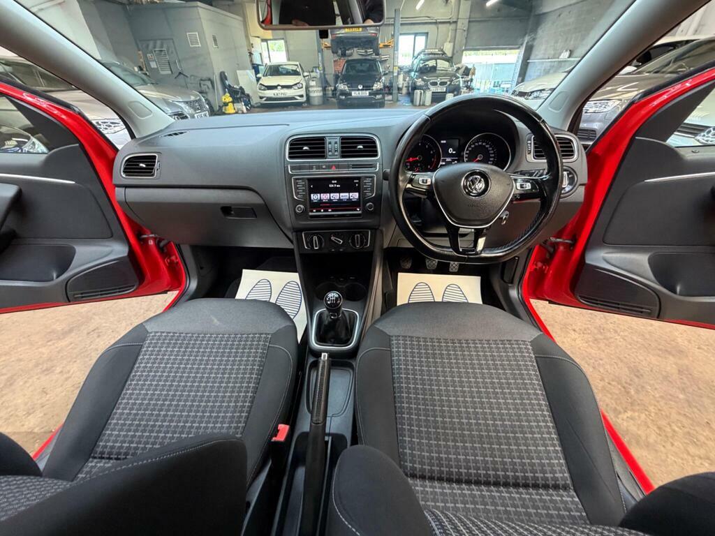 Volkswagen Polo 1.0 Bluemotion Tech Se Euro 6 S S MD14VBN Red #2