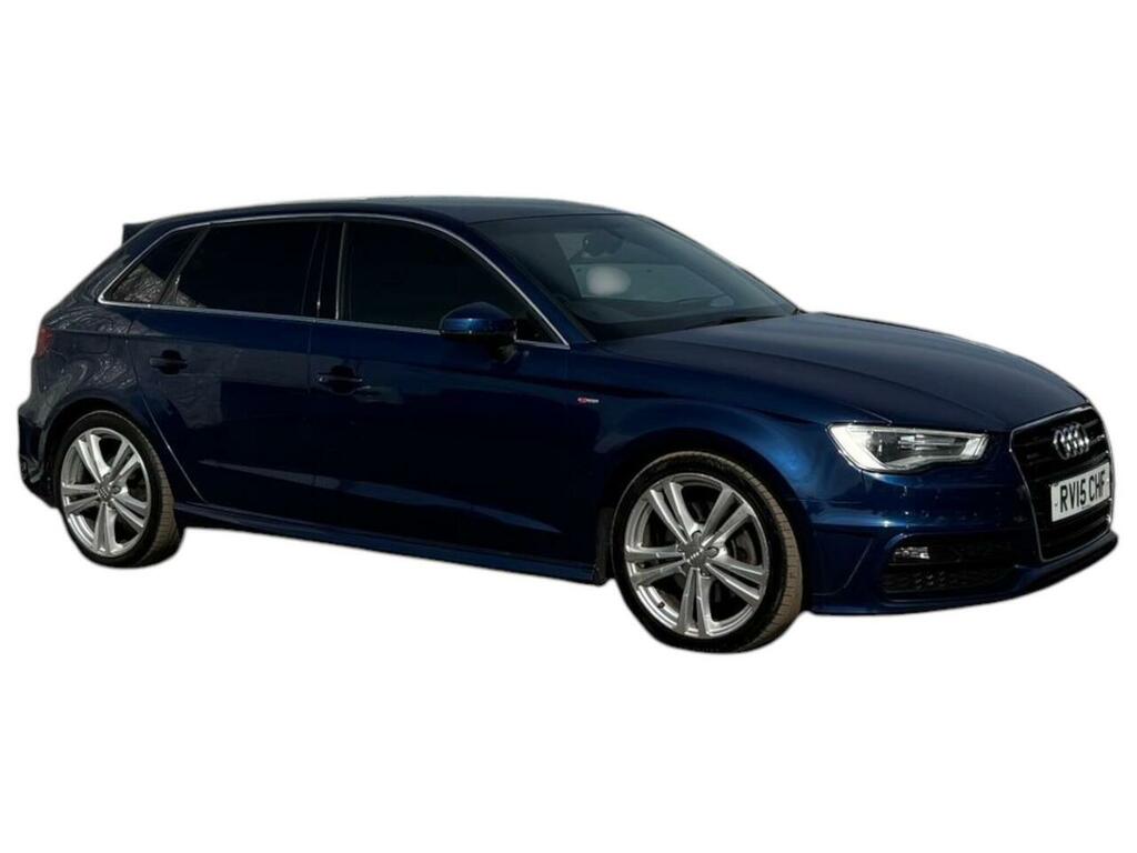 Audi A3 2.0 Tdi S Line Sportback S Tronic Quattro Euro 6 RV15CHF Blue #2