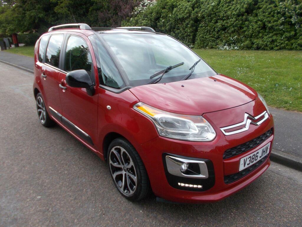 Citroen C3 Picasso 1.6 Bluehdi Platinum Euro 6 V386JHW Red #2
