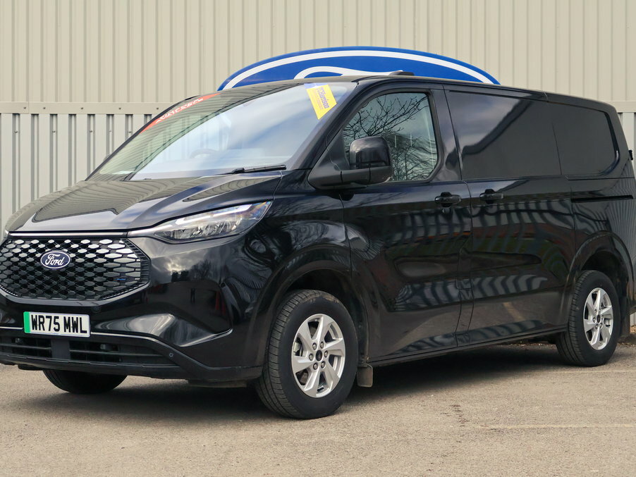 Ford Transit Custom 100Kw 65Kwh H1 Van Limited WR75MWL Black #2