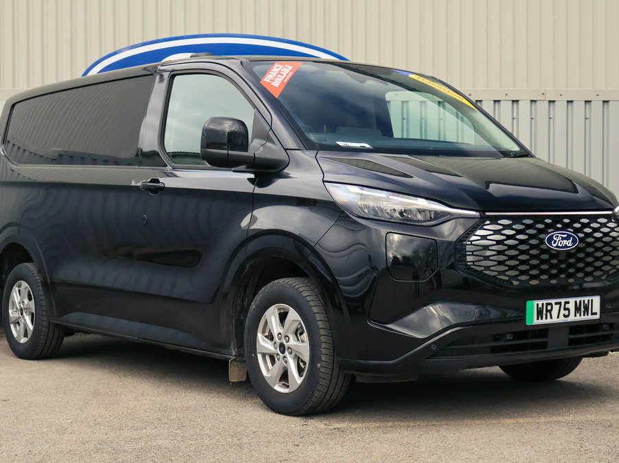 Ford Transit Custom 100Kw 65Kwh H1 Van Limited WR75MWL Black