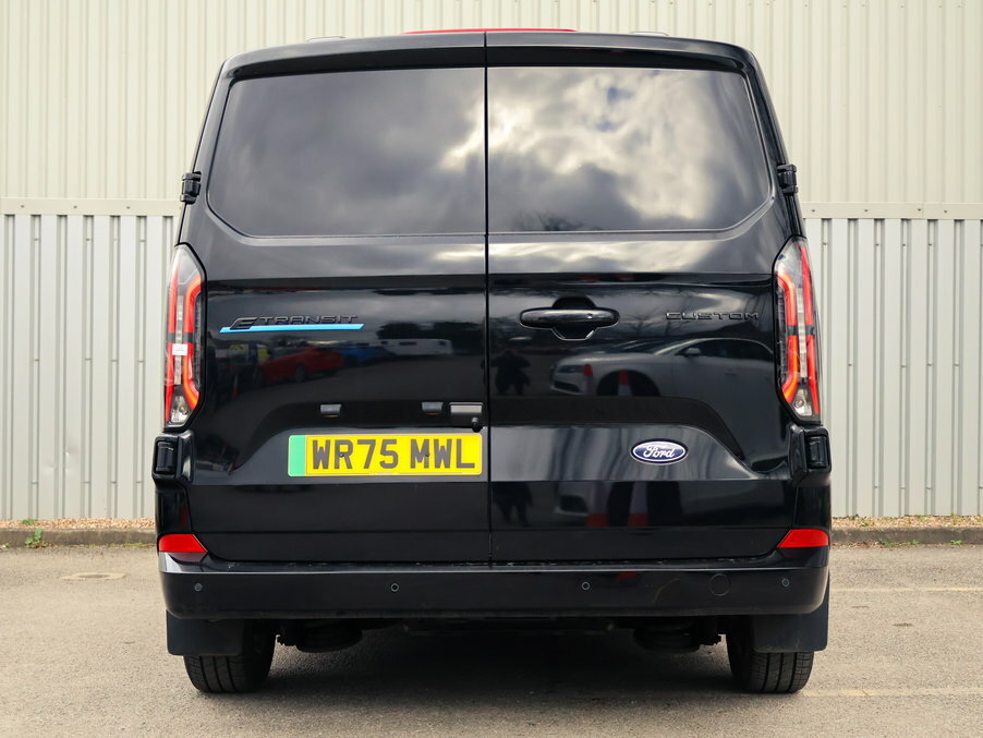 Ford Transit Custom 100Kw 65Kwh H1 Van Limited WR75MWL Black #4