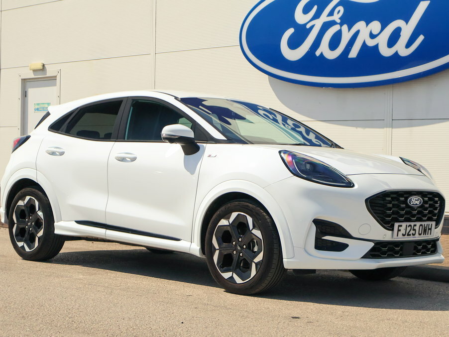 Ford Puma 1.0 Ecoboost Hybrid Mhev St-line X FJ25OWH White #3