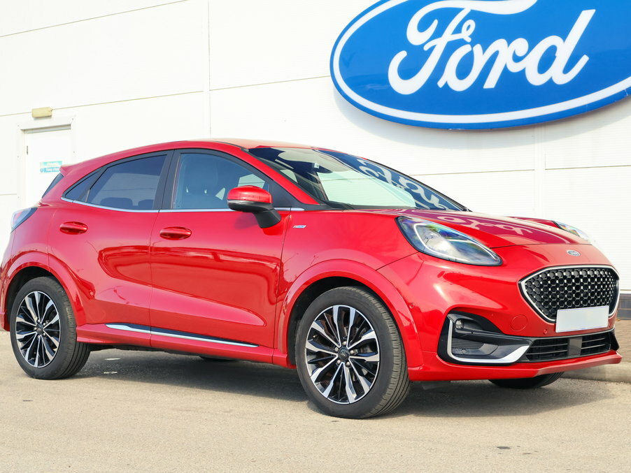 Ford Puma 1.0 Ecoboost Hybrid Mhev St-line Vignale FA23LHW Red #5