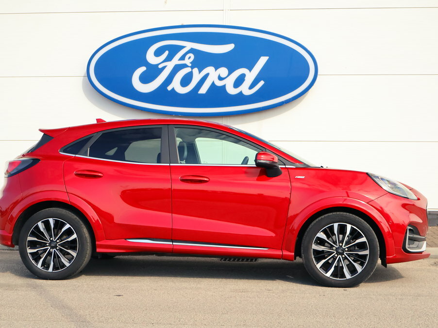 Ford Puma 1.0 Ecoboost Hybrid Mhev St-line Vignale FA23LHW Red #3