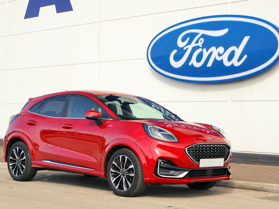 Ford Puma 1.0 Ecoboost Hybrid Mhev St-line Vignale FA23LHW Red #2