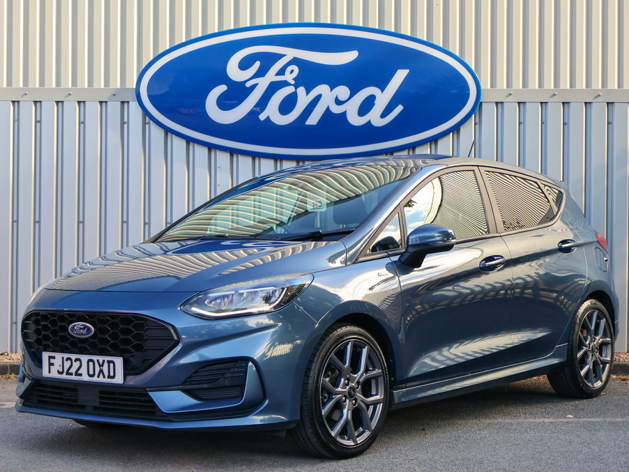 Ford Fiesta 1.0 Ecoboost St-line FJ22OXD Blue #2