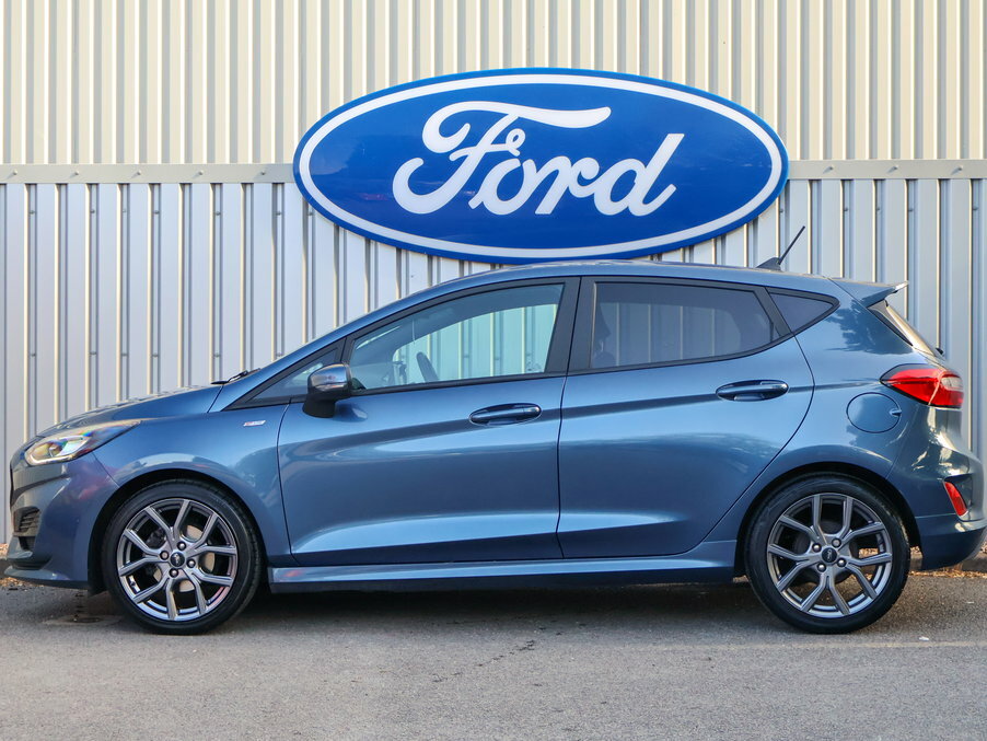 Ford Fiesta 1.0 Ecoboost St-line FJ22OXD Blue #3