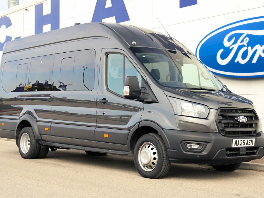 Ford Transit Custom 2.0 Ecoblue 165Ps H3 17 Seater Trend Nav MA25AZN Grey