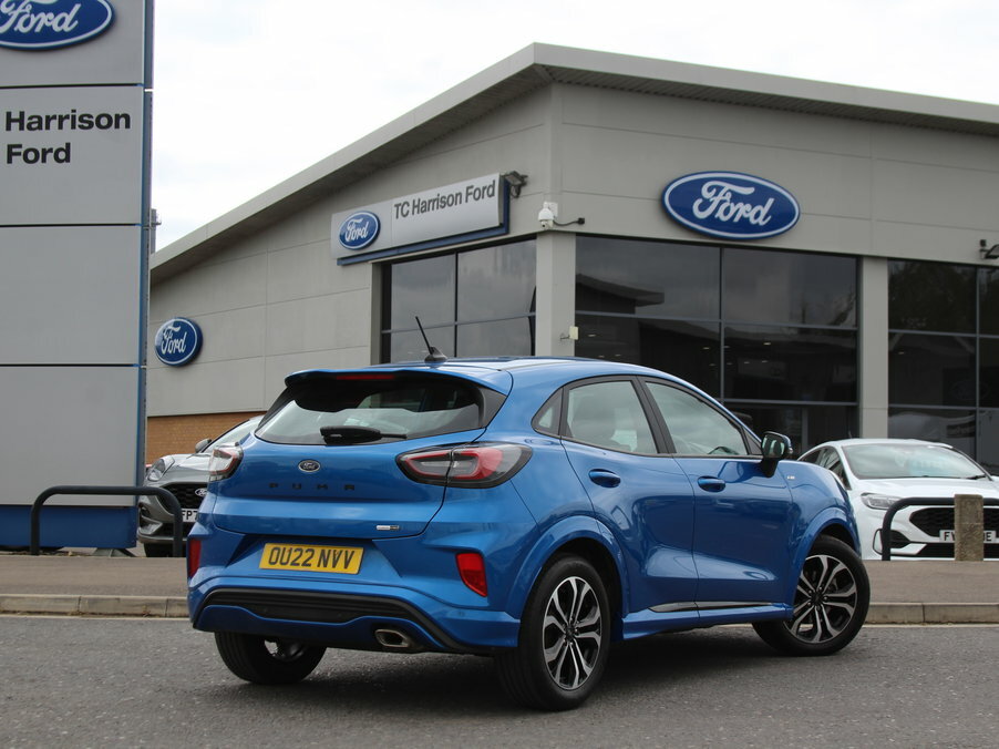 Ford Puma 1.0 Ecoboost Hybrid Mhev St-line OU22NVV Blue #4