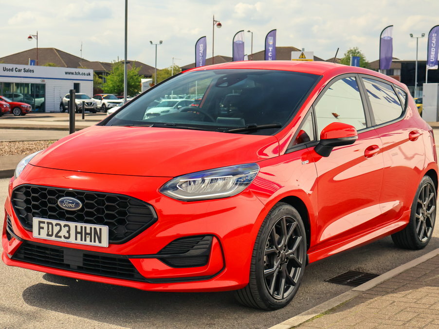 Ford Fiesta 1.0 Ecoboost St-line FD23HHN Red #4