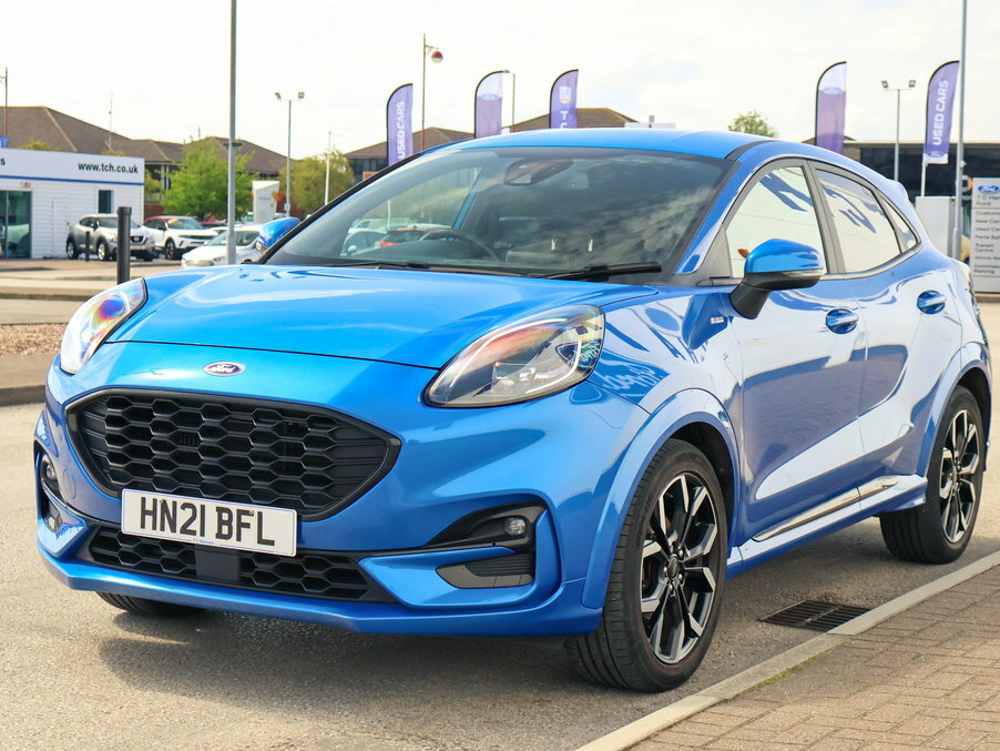 Ford Puma 1.0 Ecoboost Hybrid Mhev 155 St-line X HN21BFL Blue #4