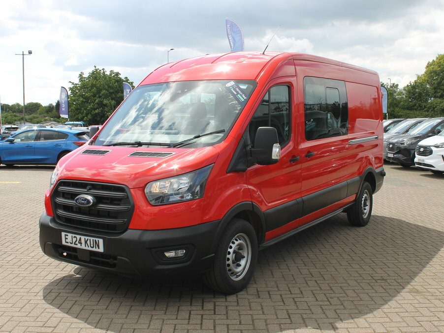 Ford Transit Custom 2.0 Ecoblue 130Ps H2 Leader Double Cab Van Red