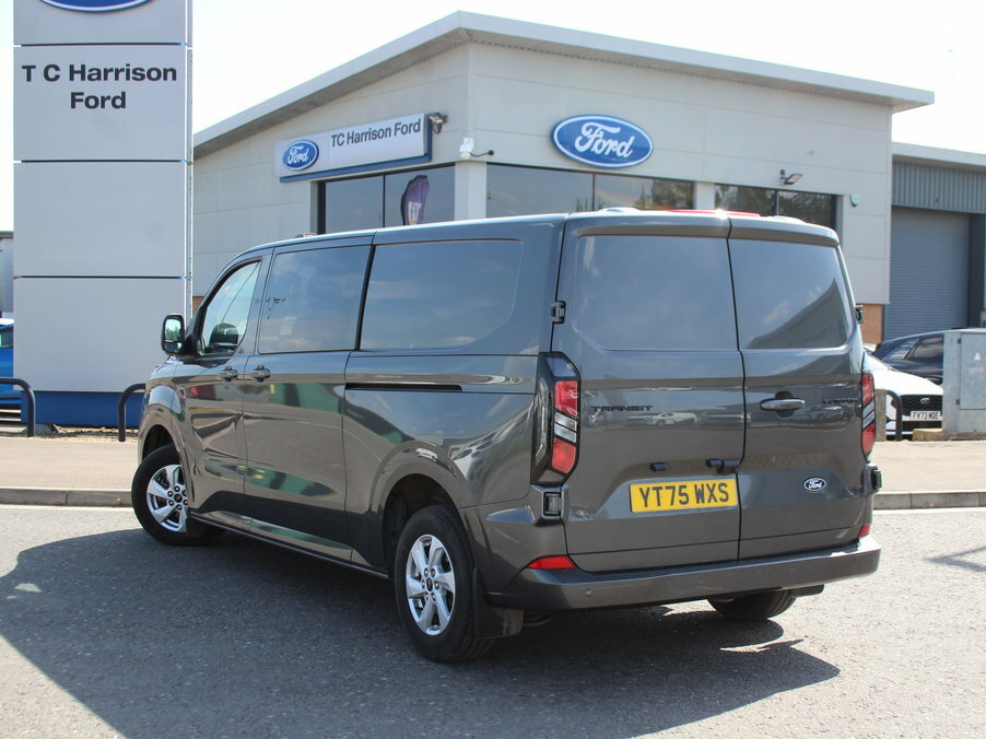Ford Transit Custom 2.0 Ecoblue 136Ps H1 Double Cab Van Limited YT75WXS Grey #4