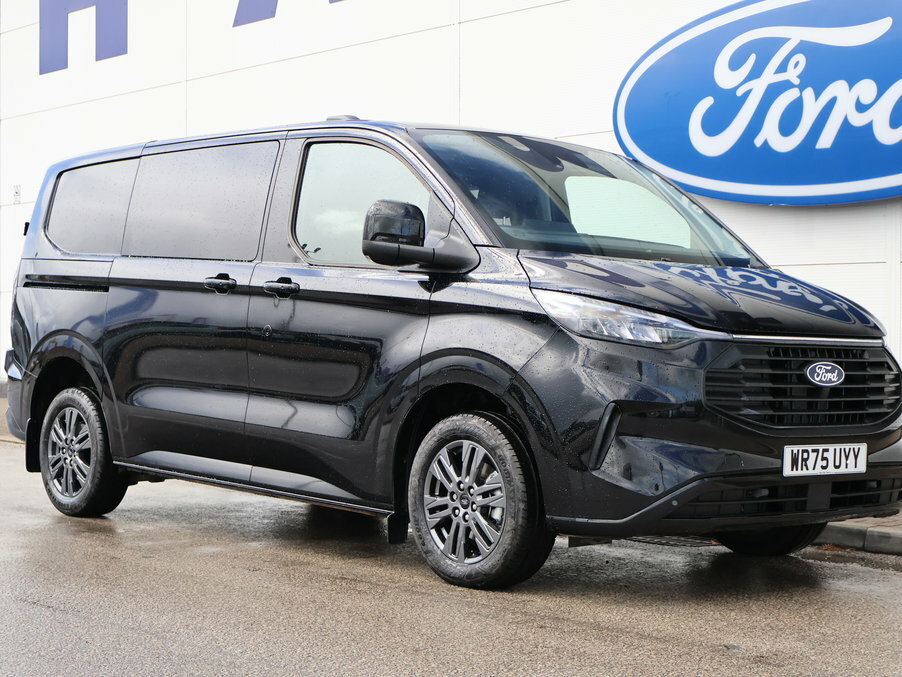 Ford Transit Custom 2.0 Ecoblue 136Ps H1 Double Cab Van Limited WR75UYY Black #3