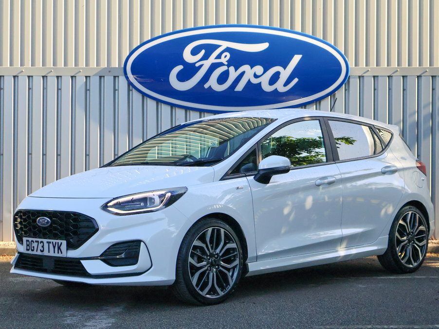 Ford Fiesta 1.0 Ecoboost Hybrid Mhev 125 St-line X BG73TYK White #2