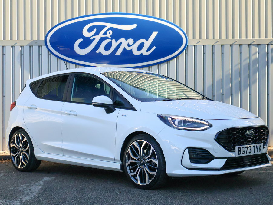 Ford Fiesta 1.0 Ecoboost Hybrid Mhev 125 St-line X White