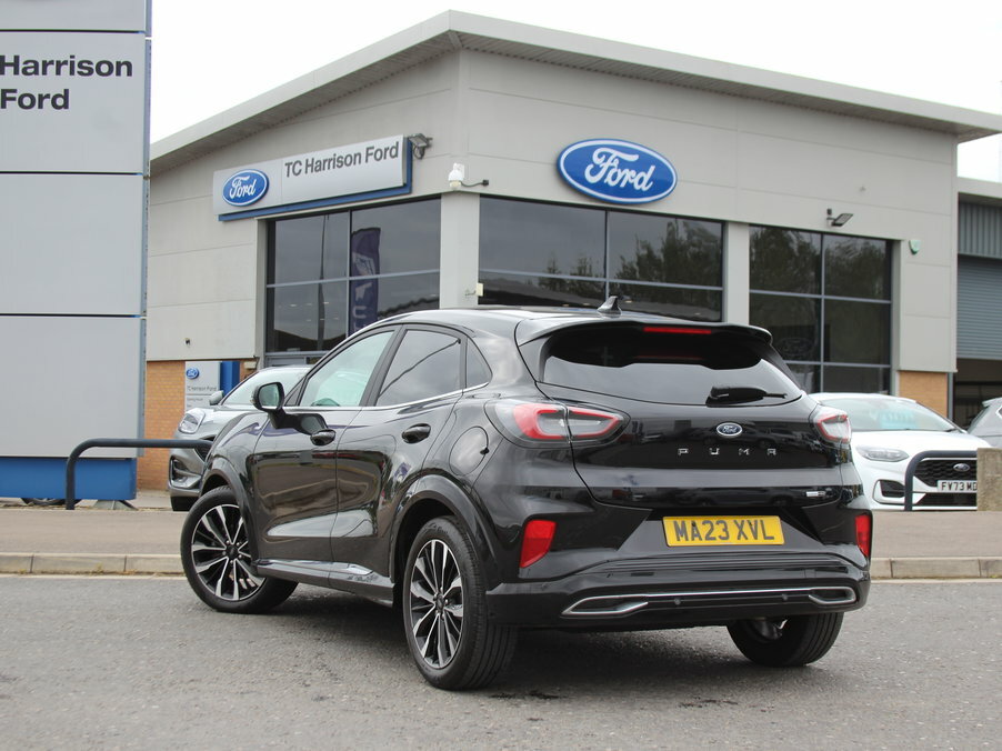 Ford Puma 1.0 Ecoboost Hybrid Mhev 155 St-line Vignale MA23XVL Black #4