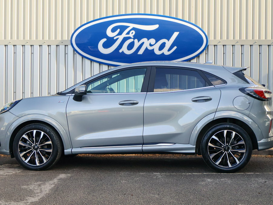 Ford Puma 1.0 Ecoboost Hybr Mhev 155 St-line Vignale Dct AF23VKR Silver #3