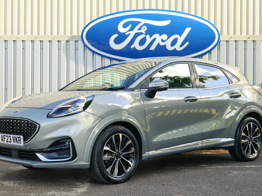 Ford Puma 1.0 Ecoboost Hybr Mhev 155 St-line Vignale Dct AF23VKR Silver #2