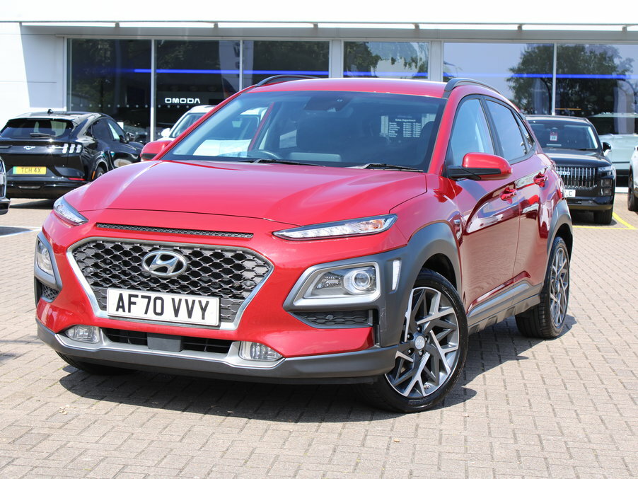 Hyundai Kona 1.6 Gdi Hybrid Premium Se Dct AF70VVY Red #2