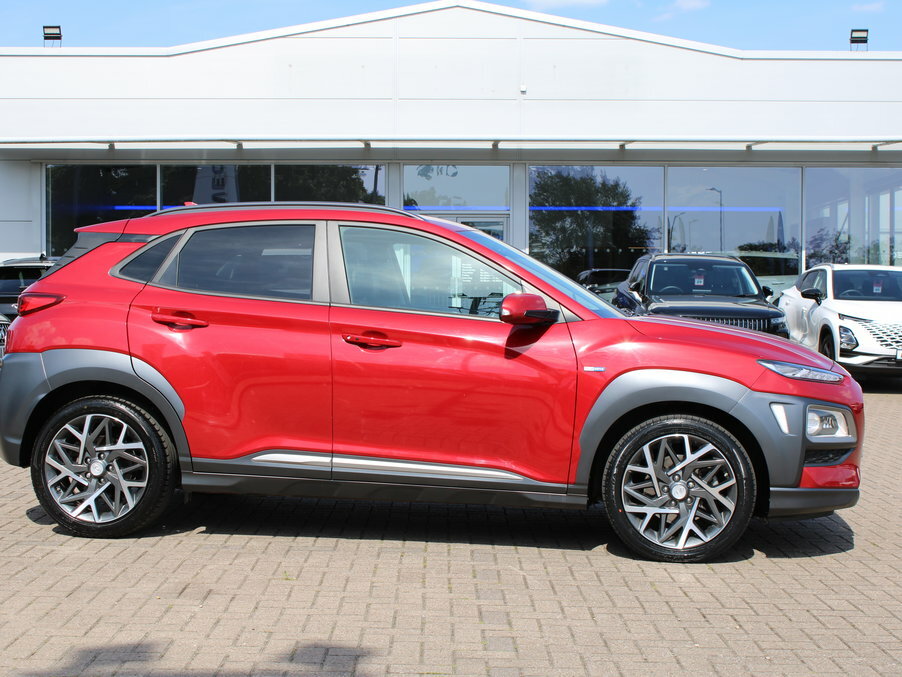Hyundai Kona 1.6 Gdi Hybrid Premium Se Dct AF70VVY Red #4