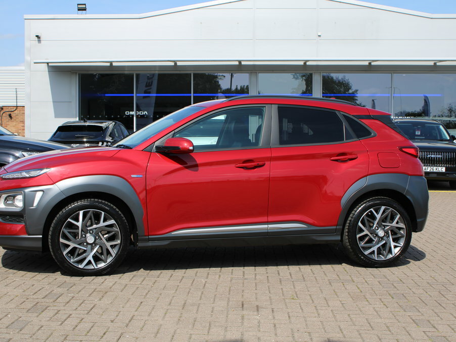 Hyundai Kona 1.6 Gdi Hybrid Premium Se Dct AF70VVY Red #3