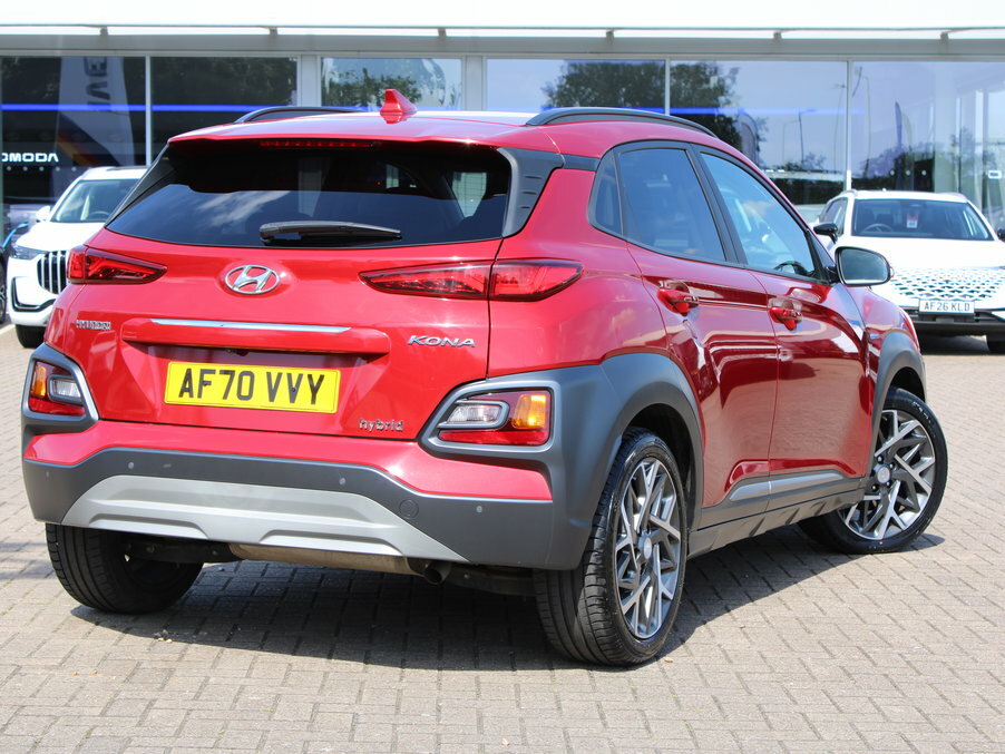 Hyundai Kona 1.6 Gdi Hybrid Premium Se Dct AF70VVY Red #6