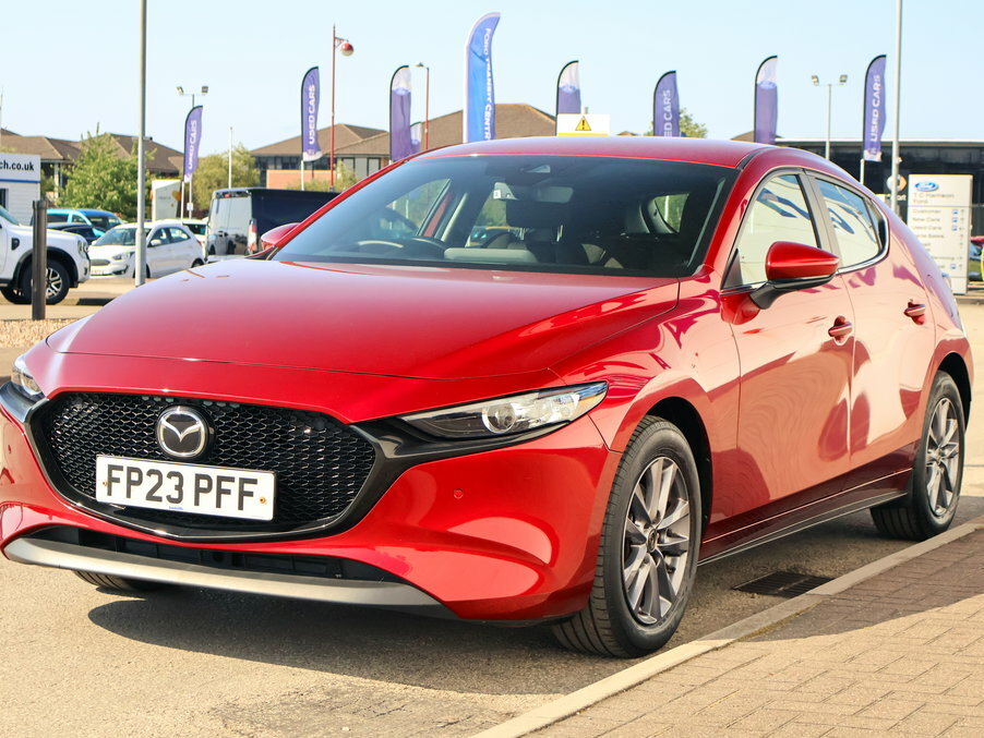 Mazda 3 2.0 E-skyactiv X Mhev 186 Se-l Lux FP23PFF Red #4