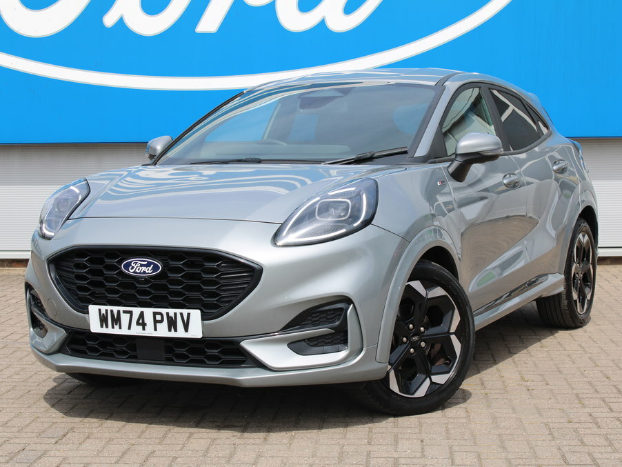 Ford Puma 1.0 Ecoboost Hybrid Mhev St-line X WM74PWV Silver #2