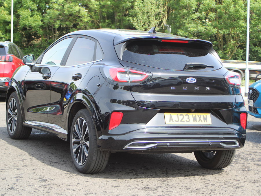 Ford Puma 1.0 Ecoboost Hybr Mhev 155 St-line Vignale Dct AJ23WXW Black #2