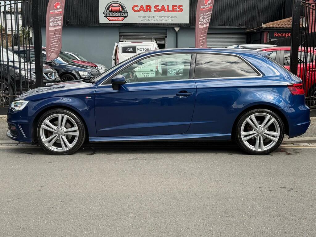 Audi A3 2.0 Tdi S Line S Tronic Quattro Euro 6 Ss PE64MUP Blue #4