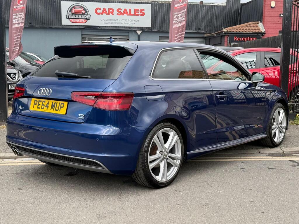Audi A3 2.0 Tdi S Line S Tronic Quattro Euro 6 Ss PE64MUP Blue #6