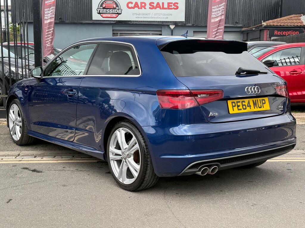 Audi A3 2.0 Tdi S Line S Tronic Quattro Euro 6 Ss PE64MUP Blue #2