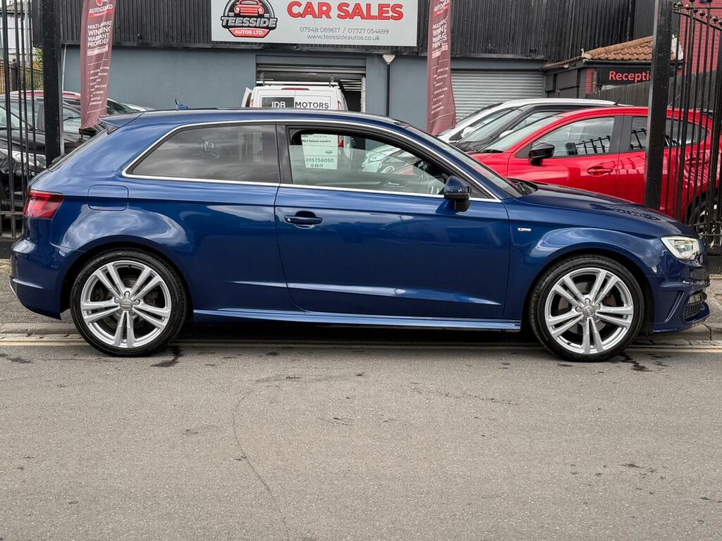 Audi A3 2.0 Tdi S Line S Tronic Quattro Euro 6 Ss PE64MUP Blue #3