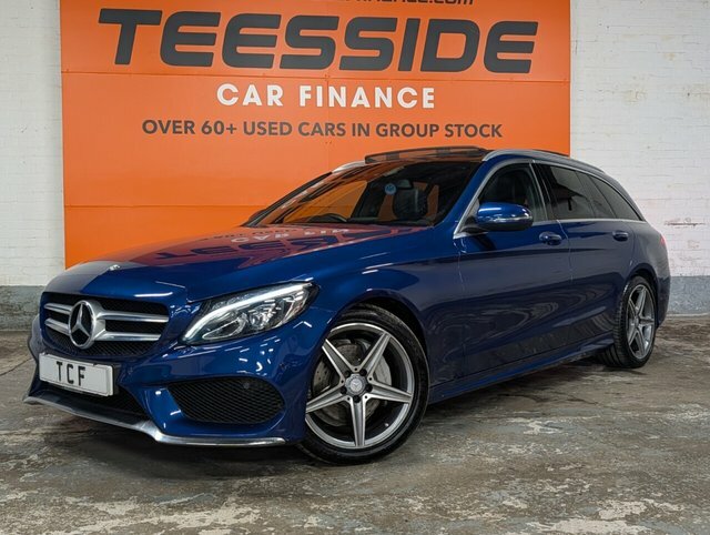 Mercedes-Benz C Class C220d Amg Line Premium YY16WLW Blue #3