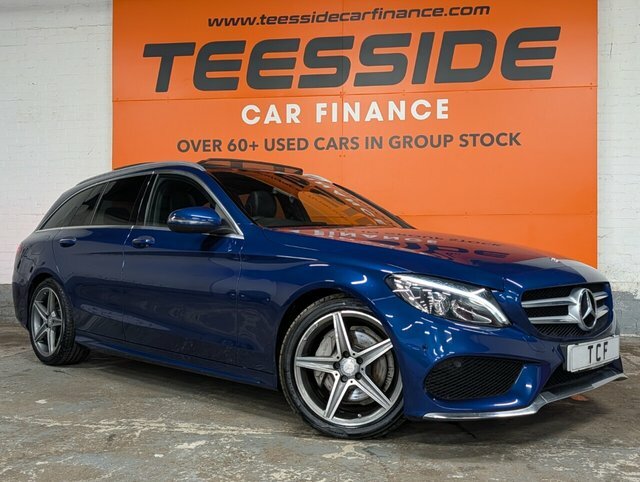 Mercedes-Benz C Class C220d Amg Line Premium YY16WLW Blue #6