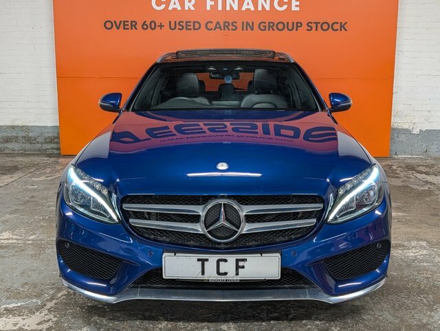 Mercedes-Benz C Class C220d Amg Line Premium YY16WLW Blue #4