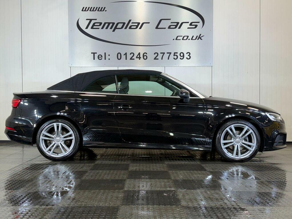 Audi A3 Cabriolet Convertible 1.4 Tfsi Cod S Line Euro 6 Ss Black #3